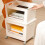 Waterproof Plastic Storage Box with Wheels Large Capacity-grey 7