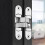 Muted Door Hinges Adjustable Butt Hinge 180-Gold right open 6