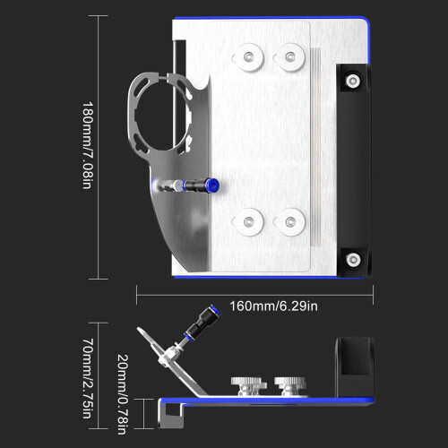 Tile Marble Chamfering Guide Locators 45 Degree Angle Cutting 2