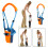 High Elasticity Adjustable Infant Walk Learning Belt, Blue & Orange 1