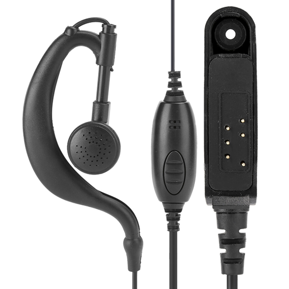 Portable Walkie Talkie Headset For Uvâ9R Plus With Ptt Microphone & Earbud 8051361475695