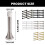 Elegant Spring Door Stops Wall Protections Steel Spring-White 4