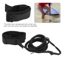 Surfing-Kajak-Leine 2,18 m PVC Schwarz & Rot Sicherheitszubehör für Paddle