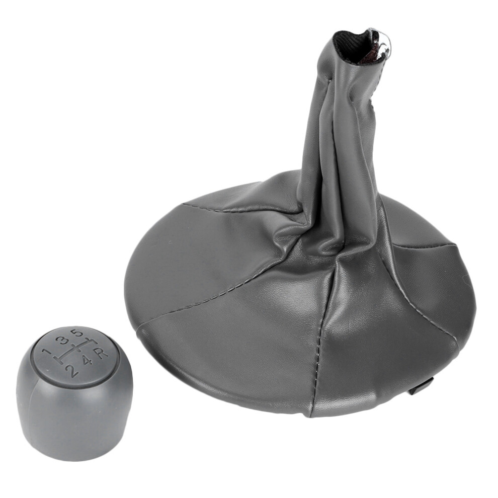 5 Speed Shift Knob With Dust Cover Boot For Fiat Panda 500C 2003-2013 7601361479134