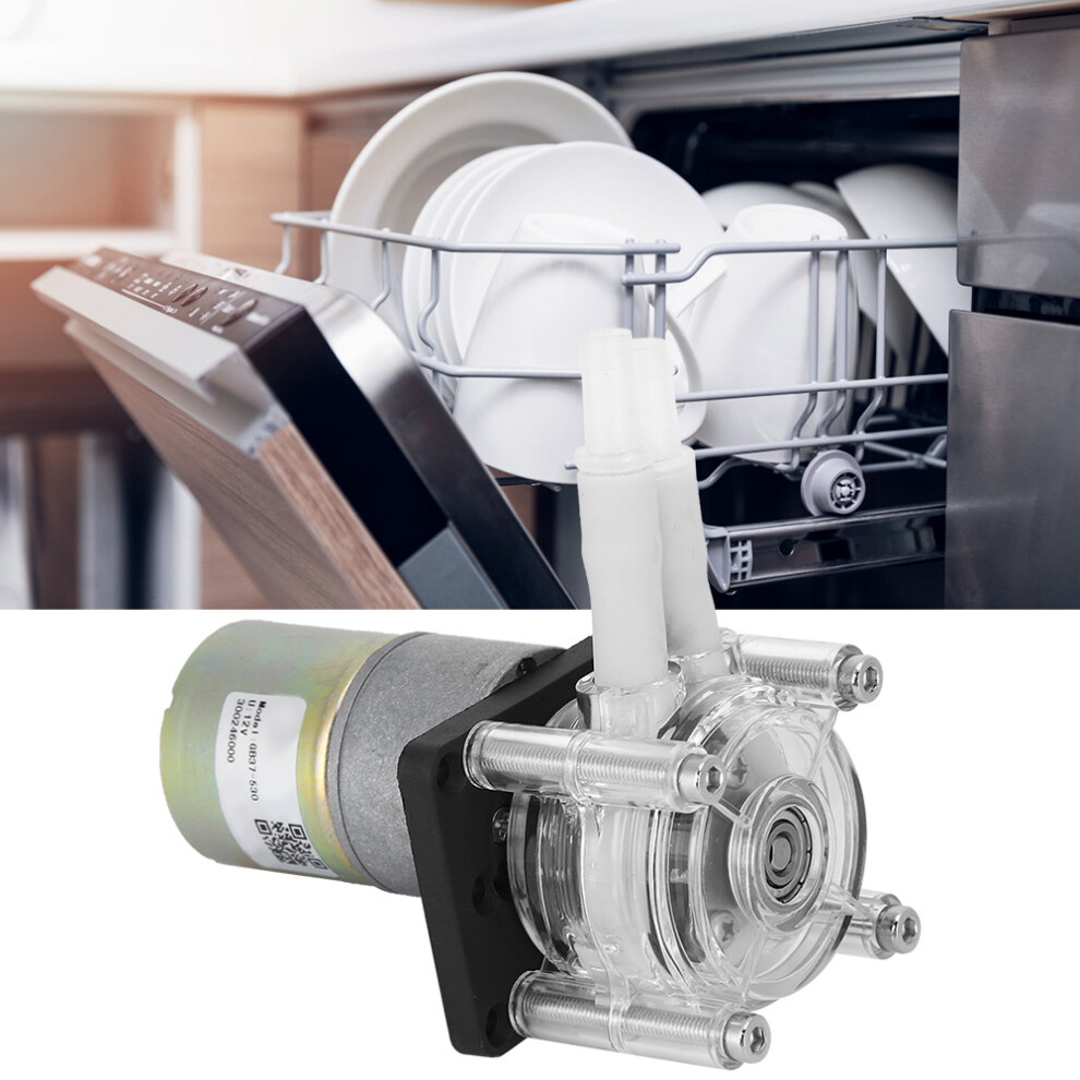 Peristaltic Pump 12V Dc Motor Stainless Steel Frame Transparent Head 3271361478655