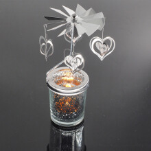 Spinning Tea Light Cup Romantic Candlestick Ornament-  03