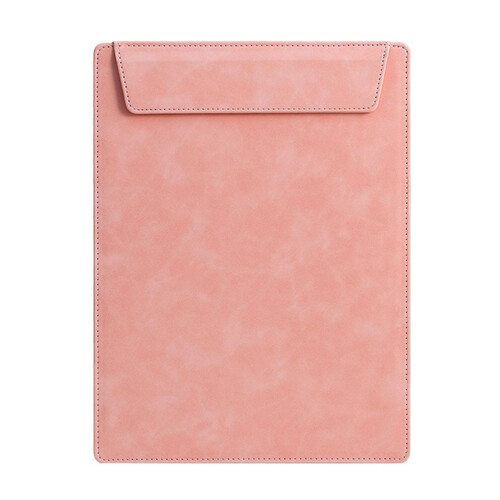 PU-Leder-Aktenordner, Klemmbrett, Leder,-Rosa