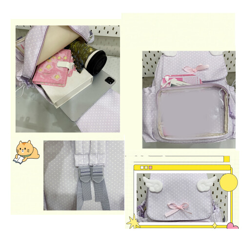 Itabag Rucksäcke, transparente Pins, Display-Rucksäcke mit-Blau 2