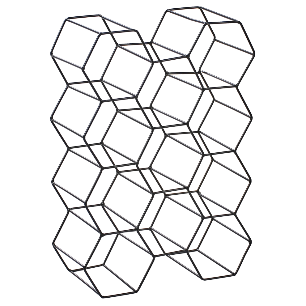 Wine Rack TRALEE Metal Black-image-OPC-PJ5B5ZT-NEW