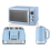 Swan Swan Retro Revive Blue Kettle 4 Slice Toaster & Microwave 1