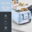 Swan Swan Retro Revive Blue Kettle 4 Slice Toaster & Microwave 8