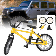 Mini-Bergbike Modell 1/10 Puppenhaus-Spielzeug, Gelb, 110x80x55mm