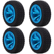 4 Stück RC-Aluminiumreifen für 1/28 K989-53 – Blau, langlebig & stabil