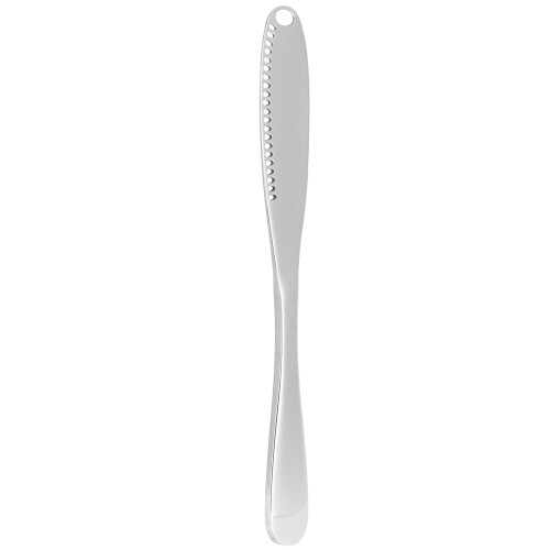 Gekerbtes Buttermesser mit gezackten Kanten,