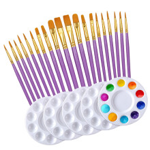 1 Set Künstlerpinsel, Acrylpinsel, Pinsel für-Lila