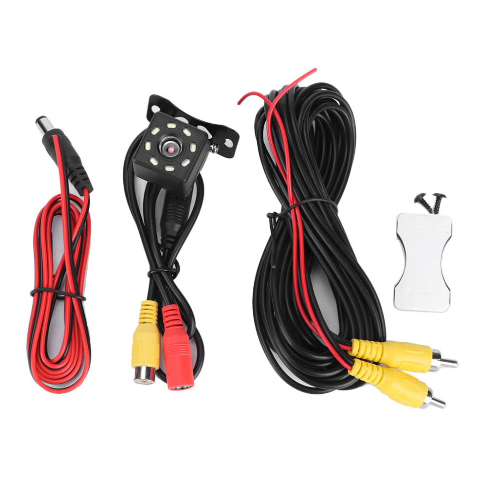 Car Rear View Camera Ip68 Waterproof 8 Led Night Vision Backup System 5041361488705