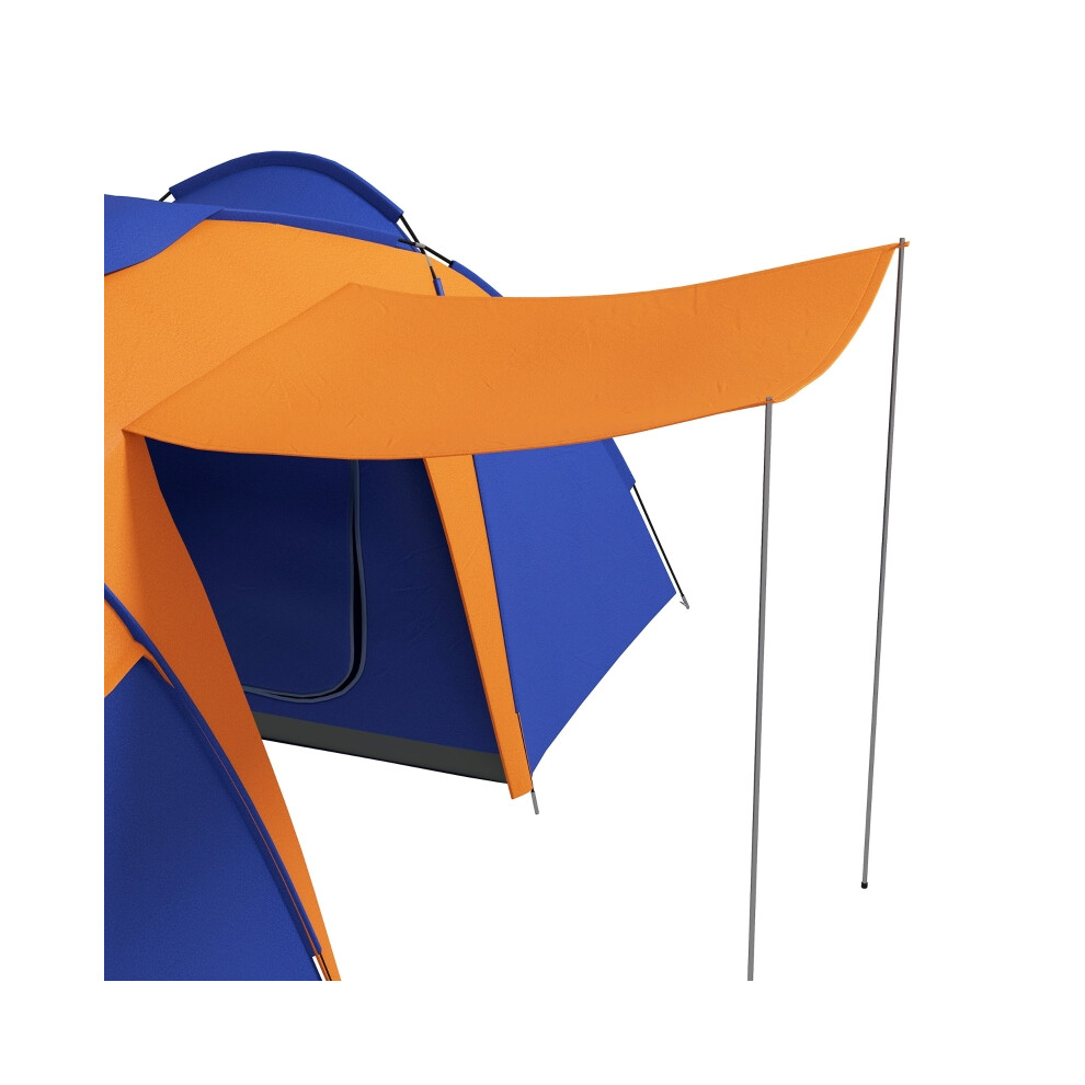 Camping Tent for 4-6 People with 2 Bedrooms Living Area Porch Waterproof 2000mm Portable with Carry Bag-image-OPC-PMZ768P-NEW