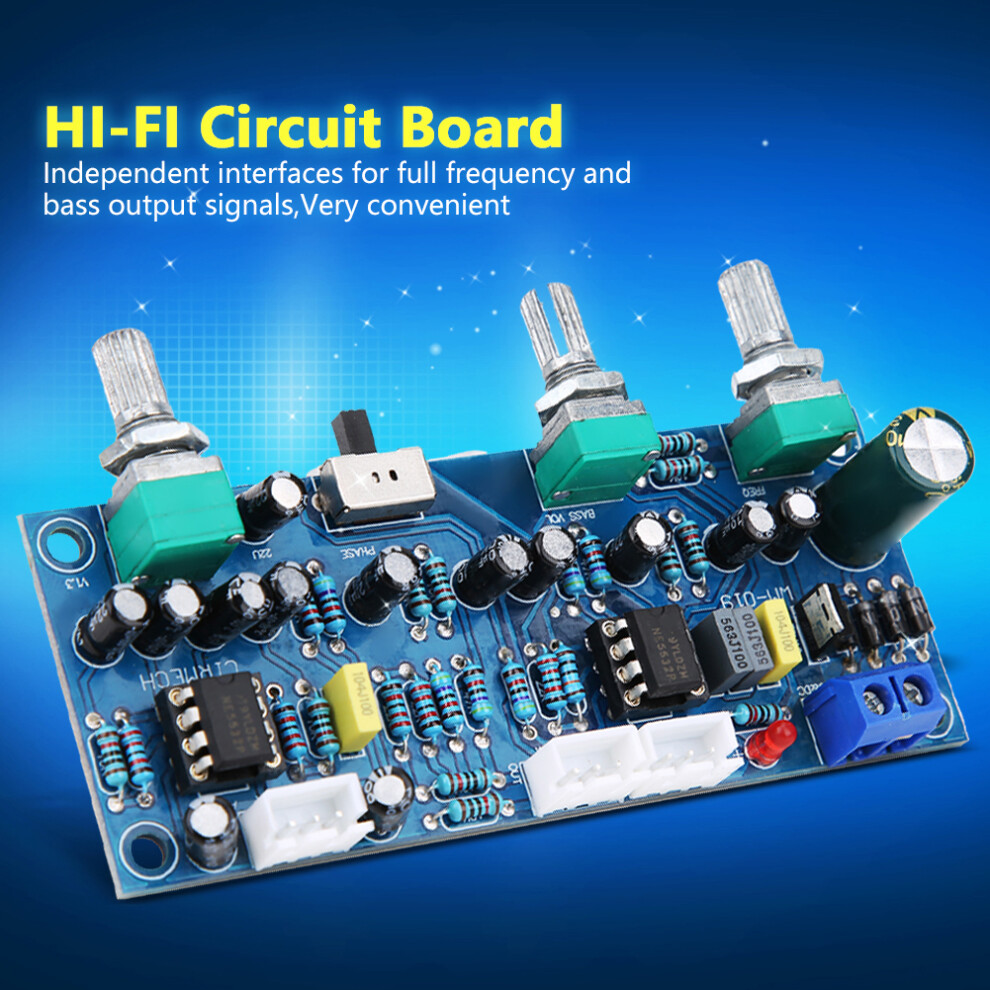 Preamp Board 2.1 Channel Low Pass Filter For Subwoofer Hifi Audio Circuit Board 9451361490640