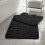(Black) Memory Foam Bath Mat Non- Slip / Toilet Mat Set Pebbles 1