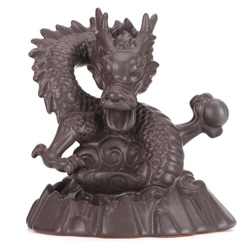 Ceramic Dragon Backflow Incense Burner Handcrafted Home Decor 1