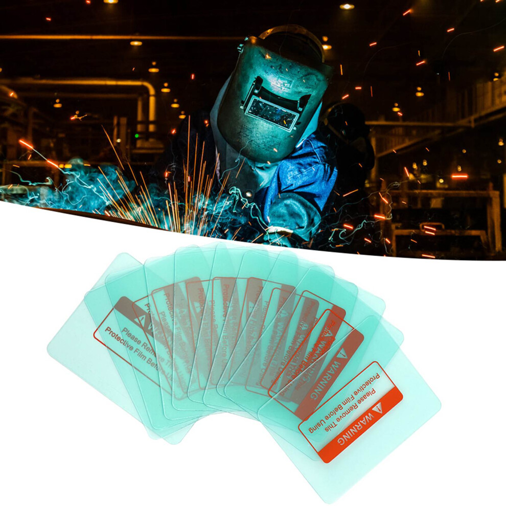 Durable 10Pcs 116X90mm Transparent Welding Helmet Lens Plates 7901361495074