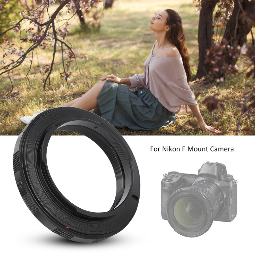 Robust Aluminium T2 To Nikon F Mount Lens Adapter For Dslr Camera Compatibility 4201361495474