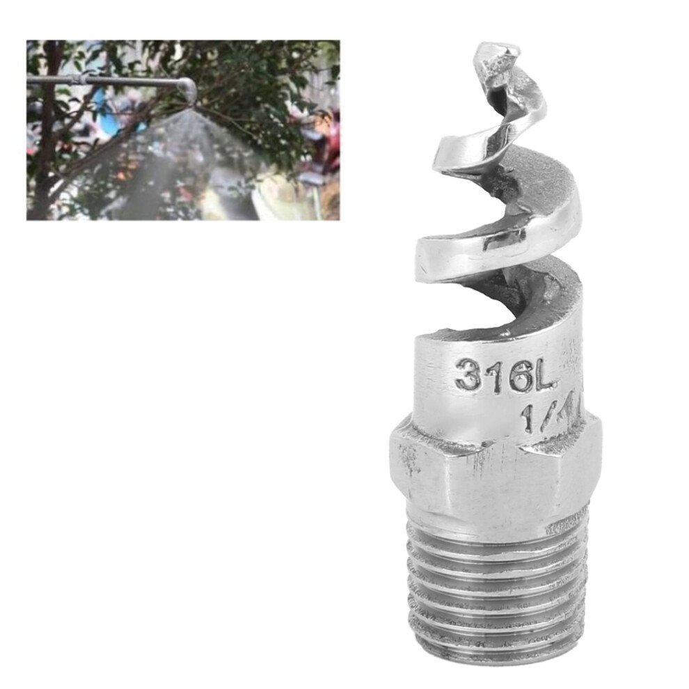 Spjt Spiral Nozzle 316L Stainless Steel G1/4 Male Thread Watering Part 7671361497735
