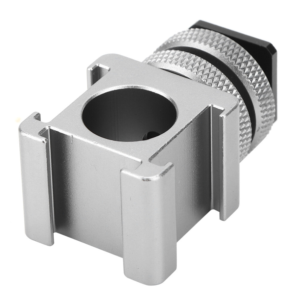Camera Hot Shoe Mount Fill Mic Stand Adapter, 45G Light/Silver 3271361497861