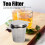 Teesieb Loseblatt-Tee-Ei Korb Feinmaschiger Filter 14