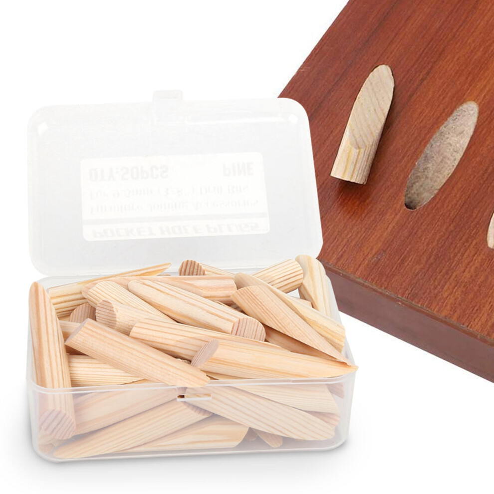 Wood Pocket Hole Plug Kit 50Pcs With Inclined Drill Bits For Furniture Assembly 6921361498654