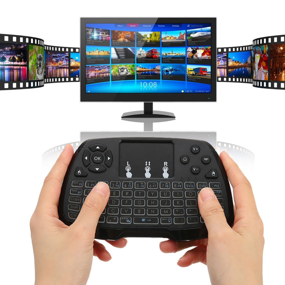 Mini Keyboard & Mouse Combo 2.4G Rf, 10M Range Black 6901361499158
