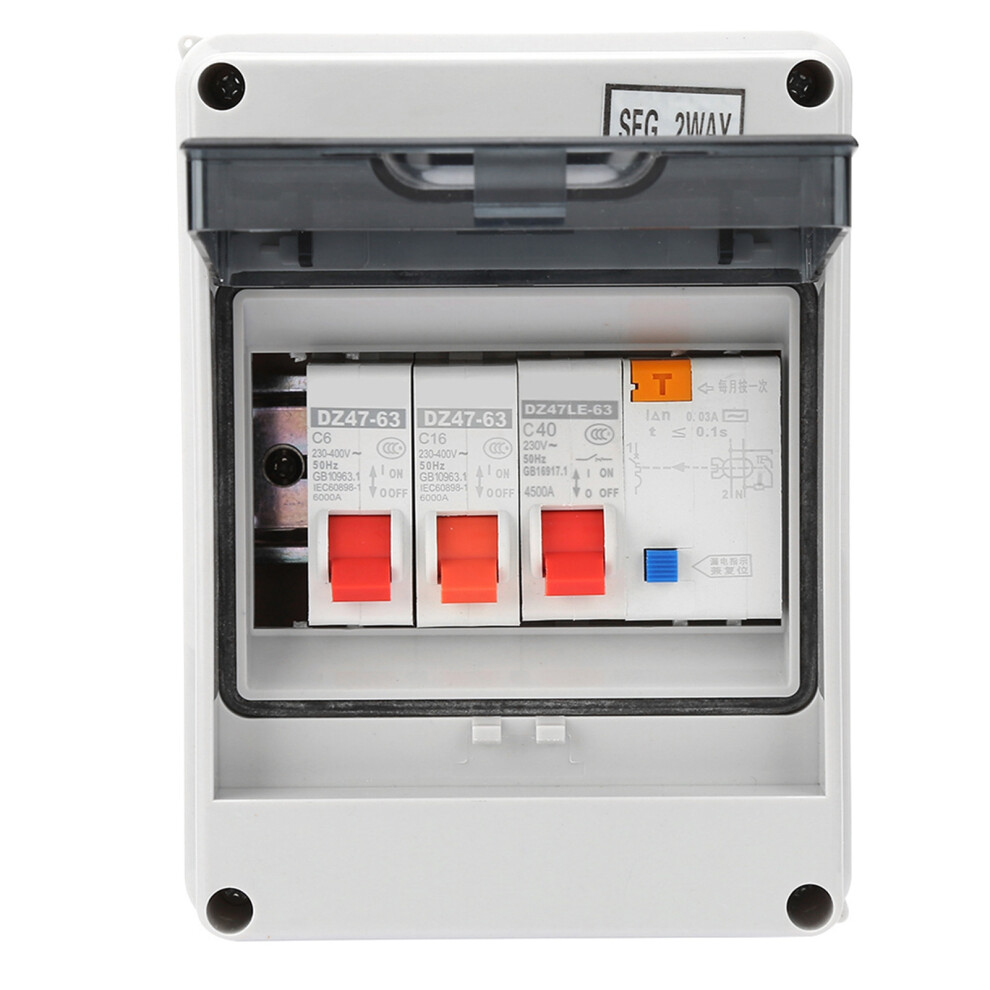 2 Way Caravan Consumer Unit 40A 30Ma Rcd 2Mcb 6A/16A Ultra Compact 4651361499574