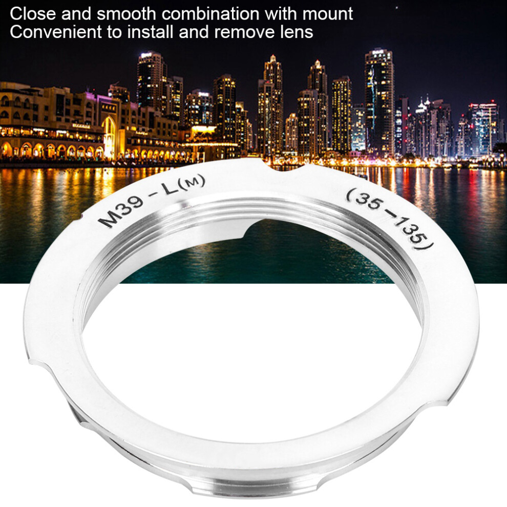 Lens Adapter Ring For M39 To Leica M Mount 35Mm 135Mm Cameras Metal 9441361499606