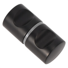 Glass Door Handle Aluminum Alloy Single Hole Hardware for Shower & Bathroom