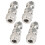 4 Stück Edelstahl 2-**Touch** Gerade Bulkhead-Anschlüsse Ф10x6,5 12