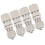 4 Stück Edelstahl 2-**Touch** Gerade Bulkhead-Anschlüsse Ф10x6,5 14