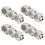 4 Stück Edelstahl 2-**Touch** Gerade Bulkhead-Anschlüsse Ф10x6,5 6