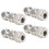 4 Stück Edelstahl 2-**Touch** Gerade Bulkhead-Anschlüsse Ф10x6,5 8