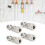 4 Stück Edelstahl 2-**Touch** Gerade Bulkhead-Anschlüsse Ф10x6,5 13