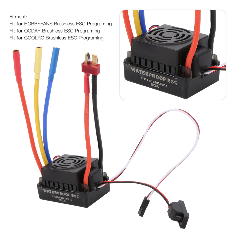 3650 3100Kv Brushless Motor & 60A Waterproof Esc Kit For 1/10 Rc Car 8481361503010