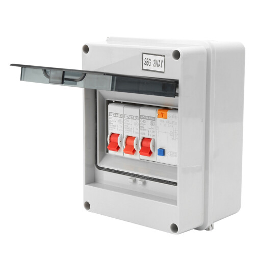 2 Way Garage Caravan Consumer Unit 40A 30mA RCD 2MCB Compact 2