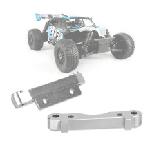 Silberne Front-Schwenkarmlager kompatibel mit VRX RH1043 / 1045 RC Truggy Fahrzeug