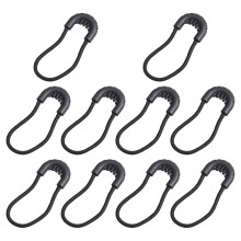 Replacement Zipper Pulls Tab 10pcs Sliders Pull Tab-Black