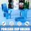 (blue) 2 Pack Plastic Pool Cup Holders,Multifunctional Pool Drink Holder 5