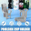(gray) 2 Pack Plastic Pool Cup Holders,Multifunctional Pool Drink Holder 4