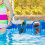 (blue) 2 Pack Plastic Pool Cup Holders,Multifunctional Pool Drink Holder 4