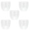 6 Stück 100 ml Kaffeetasse, transparent, 9