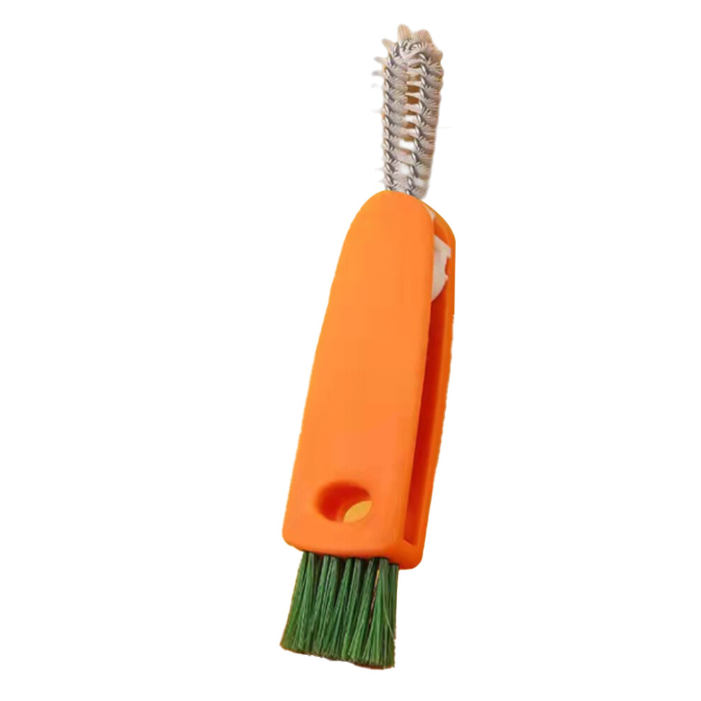 (Orange) Bottle Caps Groove Brush Long-handle Dust Remover Washing Tool-image-OPC-PMZ7Y5Y-NEW
