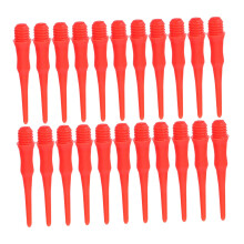 200pcs Plastic Dart Tips Soft Dart Heads Thread Plastic Tip Accessories Needles Red