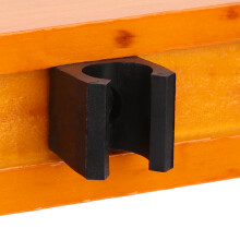 Wooden Wall-Mounted Pool Cue Rack Bracket, 6 Holes, 39cm